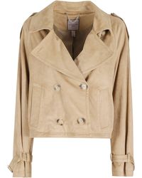 Urbancode - Double-Breasted Suede-Effect Polyester Jacket - Lyst