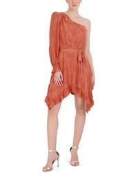 BCBGMAXAZRIA - Floral One Shoulder Cocktail And Party Dress - Lyst