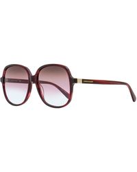Longchamp - Square Sunglasses Lo668s 514 Marble Rouge 58mm - Lyst
