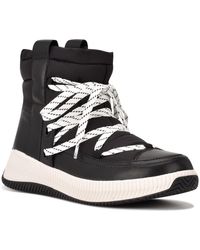 Nine West - Tunnel Leather Ankle Casual And Fashion Sneakers - Lyst