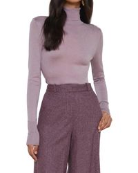 L'Agence - Flora Turtleneck Sweater - Lyst