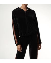 Monrow - Velour Sporty Zip-up Sweatshirt - Lyst