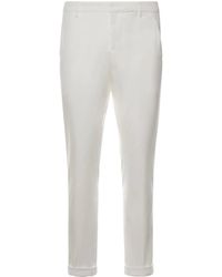 Dondup - Gaubert Regular Fit Stretch Cotton Trousers - Lyst