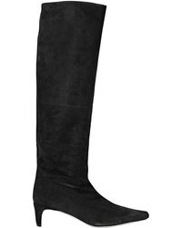 STAUD - Wally Suede Pull On High Boots - Lyst