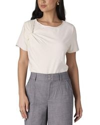 Wit & Wisdom - Twist Front Knit Top - Lyst