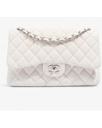 Chanel - Large Classic Flap Caviar Leather Shoulder Bag - Lyst
