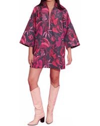 Alden Adair - Zebra Lounge Dakota Mini Dress - Lyst