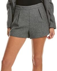 MILLY - Drew Tweed Wool-Blend Short - Lyst