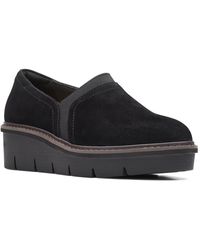 Clarks - Airabell Mid Suede Slip-on Loafers - Lyst