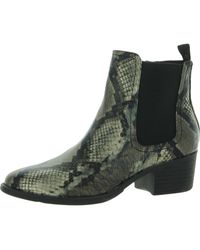 Volatile - Carriage Faux Leather Almond Toe Chelsea Boots - Lyst