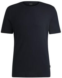 BOSS - T-Shirt With Bubble-Jacquard Structure - Lyst