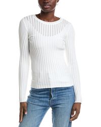 Tahari - Illusion Stripe Sweater - Lyst