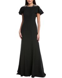 Rene Ruiz - Capelet Sleeve Column Gown - Lyst