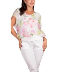 Gigi Moda - Amante Fiore Silk Top - Lyst