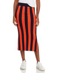 Kule - Midi Striped Pencil Skirt - Lyst
