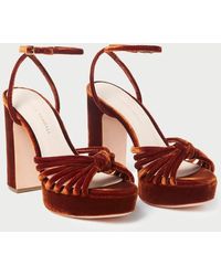 Loeffler Randall - Rivka Leather Knot Platform Sandal - Lyst