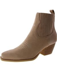 Dolce Vita - Suede Block Heel Ankle Boots - Lyst