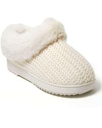 Dearfoams - Hannah Festive Knit Clog House Shoe Slipper - Lyst