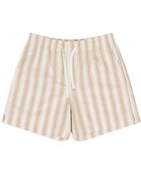 Aimé Leon Dore - Khaki/ Striped Drawstring Shorts - Lyst