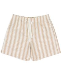 Aimé Leon Dore - Khaki/ Striped Drawstring Shorts - Lyst