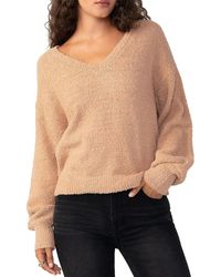 Sanctuary - Textured V Neck Pullover Sweater - Lyst