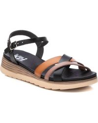 Xti - Low Wedge Strappy Sandals - Lyst