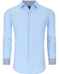 Tom Baine - Slim Fit Performance Long Sleeve Solid Button Down - Lyst