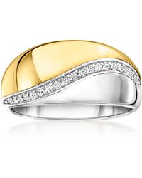 Ross-Simons - Diamond Wave Ring - Lyst