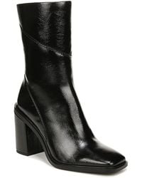 Franco Sarto - S Stevie Mid Calf Boot Black Water Patent 5 M - Lyst