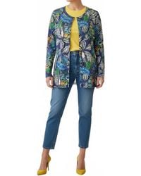 Diva USA - Tropical Print Button-Through Knit Cardigan - Lyst