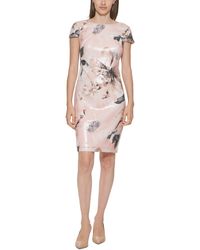 Calvin Klein - Sequined Knee-length Cocktail And Party Dress - Lyst