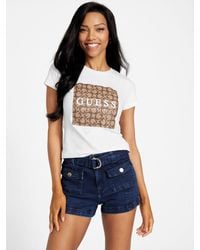 Guess - Orley Logo Tee - Lyst