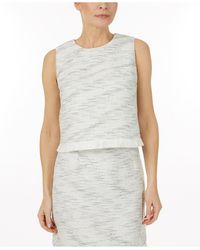 Laundry by Shelli Segal - Sleeveless Frayed Pullover Top - Lyst