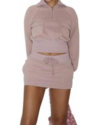 Bailey Rose - Mini Skirt And Sweatshirt Set - Lyst