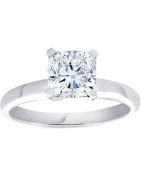 Pompeii3 - 1 1/2ct Cushion Diamond Solitaire 4-prong Engagement Ring - Lyst