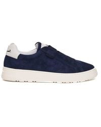 Voile Blanche - Deep Suede Slip-On Sneakers With Rubber Sole - Lyst
