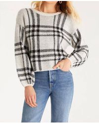 Z Supply - Solange Plaid Sweater - Lyst