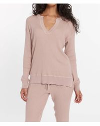 LEIMERE - Cabo Split Neck Top - Lyst