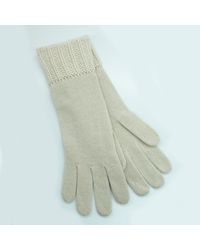 Portolano - Gloves With Stitched Cuff - Lyst