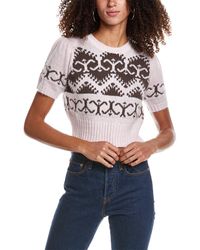 JoosTricot - 40's Crop Wool & Cashmere-blend Sweater - Lyst