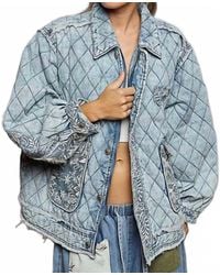 Pol - Quilted Twill Jacket - Lyst