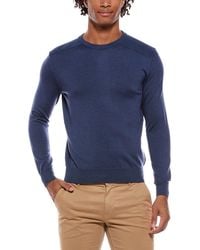 Isaia - The Lightweight Crewneck Wool, Silk & Cashmere-Blend Sweater - Lyst