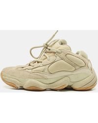 Yeezy - Neoprene And Suede Yeezy 500 Stone Sneakers Size 38 - Lyst