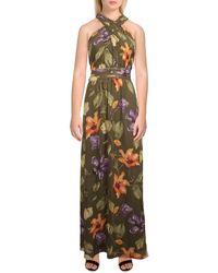 Lauren by Ralph Lauren - Chiffon Floral Maxi Dress - Lyst