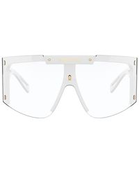 Versace - Ve 4393 401/1w Shield Sunglasses - Lyst