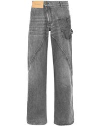 JW Anderson - Anthracite Twisted Workwear Jeans - Lyst
