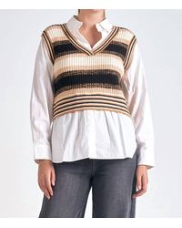 Elan - Sweater Vest Shirt Combo - Lyst