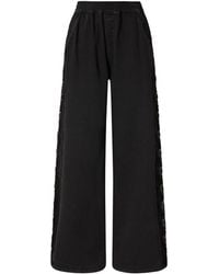 Pinko - Palco Lace-Detail Wide-Leg Tailored Pants - Lyst