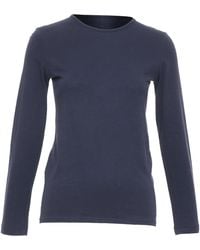 The Row - Long Sleeve Seam Back Cotton Jersey Top - Lyst