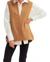 Crescent - Tory Wool Blend Vest - Lyst